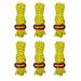 8 button Heavy Duty Camping Rope - 3.5mm Outdoor Reflective Guy Lines with Tensioner Adjuster Strong Nylon Cord for Large Tent Big Tarp Canopy Tie Downs-Yellow