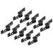 Uxcell 360 Degree Adjustable Plant Bending Clip Fixing Branch Shape Black 40 Pack