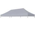 Eurmax Replacement Canopy Tent Top Cover for 10x20 Pop Up Canopy Instant Ez Canopy Top Cover ONLY (Taupe)