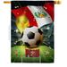 Ornament Collection 28 x 40 in. World Cup Peru Sports Soccer Double-Sided Vertical Decoration Banner House & Garden Flag - Yard Gift