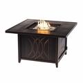 Oakland Living 42 in. Aluminum Outdoor Square Propane Fire Table Antique Copper