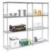 Global Industrial Nexel Poly-Z-Brite Add-On Wire Shelving - Clear - 42 x 21 x 86 in.