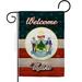 Welcome Maine Garden Flag States 13 X18.5 Double-Sided Yard Banner