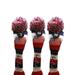 USA Majek Golf 7 9 X Fairway Woods Headcovers Pom Pom Knit Limited Edition Vintage Classic Traditional Flag Stars Red White Blue Stripes Retro Head Cover Fits 260cc Woods