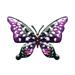 TUTUnaumb Garden Butterfly Art Outdoor Garden Backyard Metal Animal Decoration Gift-Purple