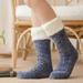 EQWLJWE Women Winter Cotton Socks Solid Thicker Anti-slip Floor Socks Carpet Socks Women s Socks Holiday Clearance