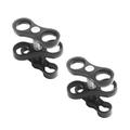 2X Underwater Scuba Diving Lights Butterfly Clip Ball Clamp Mount for Camera