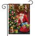 The Magic of Christmas Garden Flag Santa Claus Tree 12.5 x 18 Briarwood Lane