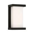 WAC Lighting Case 9 1-Light LED Aluminum Indoor/Outdoor Wall Light in Black