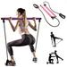 Portable Yoga Pilates Bar Kit Pilates Equipment with Resistance Band Bar for Total Body Workout Yoga Fitness Stretch Resista