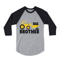 Tstars Boys Big Brother Shirt Big Brother Gift for Tractor Loving Birthday Graphic Tee Pregnancy Announcement Big Bro Gifts for Brother Toddler 3-4 Sleeve Baseball Jersey Shirt