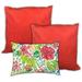 3-Pc Coral Seas Pillow Set in Multicolor