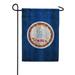 America Forever Virginia State Flag 12.5 x 18 Inch Double Sided Outdoor Yard Decorative USA Vintage Wood State of Virginia Garden Flag Made in the USA