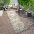 World Rug Gallery Distressed Traditional Indoor/Outdoor Area Rug Beige 2 x 7 Runner 6 Runner 8 Runner Runner Outdoor Indoor Entryway Kitchen