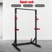 MIARHB Adjustable Weight Lift Bench Rack Set Fitness Barbell Dumbbell Workout Black