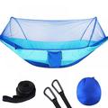 Parachute Cloth Automatic Quick-opening Tent-type Outdoor Camping Mosquito Net Hammock Lightweight Nylon Parachute Hammock For Camping Backpack Trekking Survival Travel 55 *114