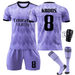 2022 Football Suit No.8 T-Shirt Shorts Socks Kids Men s Jersey Set with Protective Cover. Child. Purple #16