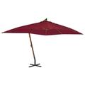 vidaXL Cantilever Umbrella Parasol Garden Outdoor Umbrella with Pully System