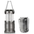 LED Collapsible Military Tac Lantern Outdoor Rechargeable LED Flashlight Ultra Bright Collapsible Hand Lamp - Perfect Outdoor Survival Lamp (1pc set) (Gray)