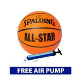 Spalding ALL-STAR Basketball Game New Official Size 7 29.5 Menâ€™s Outdoor Air Pump Included