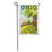 SIDONKU Vintage Retro Travel United States Ohio Landscape Park Tree National Garden Flag Decorative Flag House Banner 28x40 inch