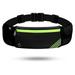 Dicasser Sports Running Belt Outdoor Dual Pouch Sweatproof Reflective Slim Waist Pack Fitness Workout Belt Fanny Pack Compatible with iPhone 12/12 Pro/12 Mini iPhone 11 Pro Max/Xs Black