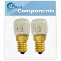 2-Pack 4173175 Light Bulb Replacement for KitchenAid KEBC278HWH1 Oven - Compatible with Whirlpool Oven Light Bulb 4173917