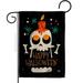 Ornament Collection 13 x 18.5 in. Happy Skull Garden Flag with Fall Halloween Double-Sided Decorative Vertical Flags House Decoration Banner Yard Gift