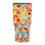 Skin Decal For Rtic20 Oz Rambler Tumbler / Gummy Worms
