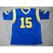 Unsigned Vince Ferragamo Jersey #15 Los Angeles Custom Stitched Blue Football New No Brands/Logos Sizes S-3XL