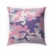 Camo Flow Pink and Purple Outdoor Pillow by Kavka Designs