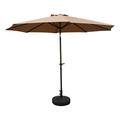 International Caravan St. Kitts Aluminum 10-foot Patio Umbrella Khaki