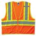 Ergodyne GloWearÃ‚Â® 8229Z Type R Class 2 Economy Two-Tone Vest Orange XS