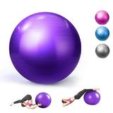 Yoga Ball Exercise Ball for Home Office Desk Stability Ball & Balance Ball to Relieve Back Pain Home Gym Workout Ball Gray