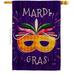 Angeleno Heritage Beads Festival Springtime Mardi Gras Double-Sided Garden Decorative House Flag Multi Color