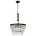 Indoor Modern Home Decorative Bright Nordic 5 Lights Black Pendant