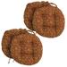 Blazing Needles 16-inch Round Tufted Indoor/Outdoor Chair Cushions (Set of 4) - 16 Vanya Paprika