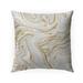 Boho Swirl Gold Outdoor Pillow by Kavka Designs