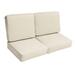 Sorra Home Sloane Ivory 47-inch Indoor/ Outdoor Corded Loveseat Cushion Set