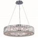 2116D26C-RC 5.11 x 26 in. Cuvette 15 light Chrome Chandelier - Royal Cut Crystals