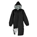 Adoretex Unisex Solid Faux Fur Lining Swim Parka (PK003) - Black - Youth - Medium