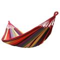 Dcenta Portable Indoor/Outdoor Hanging Garden Canvas Hammock Canvas Bed Camping Hanging Porch Backyard Swing Chair Travel