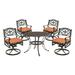 Homestyles Sanibel Cast Aluminum 5-Piece Outdoor Dining Set in Bronze