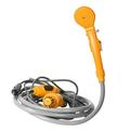 Portable Outdoor Shower Kit Camping Showers with Pump 6 Meter Cable with Lighter Max 2.5L Per Minute