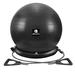 Enovi Fit+ Ball Chair Yoga Ball Exercise Ball with Adjustable Resistance Bands and Stand Base Home Gym Workout Set Stability Ball & Balance Ball Seat to Relieve Back Pain 65cm BA