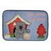 Dog House Collection Chow Chow Blue Dish Drying Mat