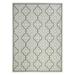 SAFAVIEH Courtyard Nina Geometric Trellis Indoor/Outdoor Area Rug Light Grey/Anthracite 4 x 5 7