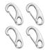 TureClos 4Pcs 50Mm Carabiner Clip Egg Shape Heavy Duty Portable Fixing Snap Rope Spring Hook Outdoor Hiking Buckle Sports Accessories