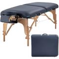 PayLessHere Massage Table Portable 84 inches Long 30 inchs Wide Height Adjustable 2 Fold Spa Bed Massage Tables Spa Beds & Tables with Carrying Bag