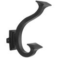 Hickory Hardware P2155-MB 1.5 in. Center to Center Bungalow Collection Signature Hook Matte Black Finish